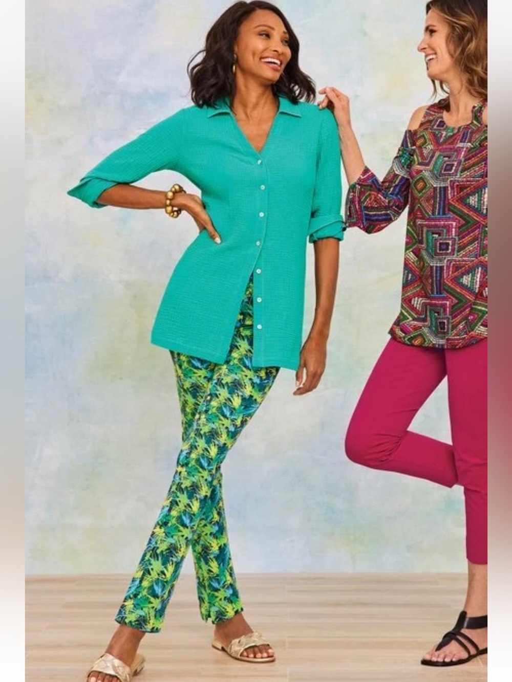 New Soft Surroundings Pull-on Palmas Skinny Ankle Pants Small Superla Stretch